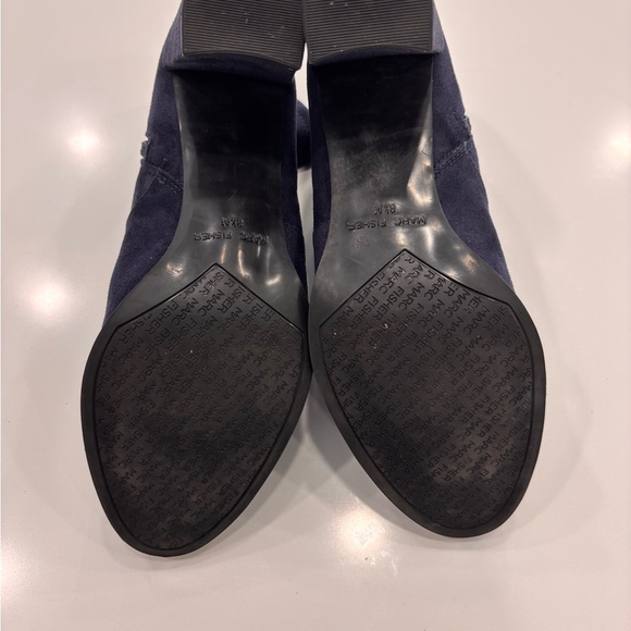 Marc Fisher Elegant Blue Suede Ankle Boots in Women’s Size 8.5 - Picture 5 of 5